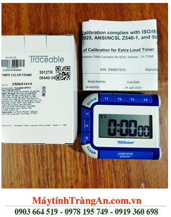 Traceable 5012 _Đồng hồ cài đặt hẹn giờ đếm lùi đếm tiến 04 kênh 5012 Traceable® Multi-Colored™ Timer chính hãng Traceable _Đã được hiệu chuẩn tại Mỹ